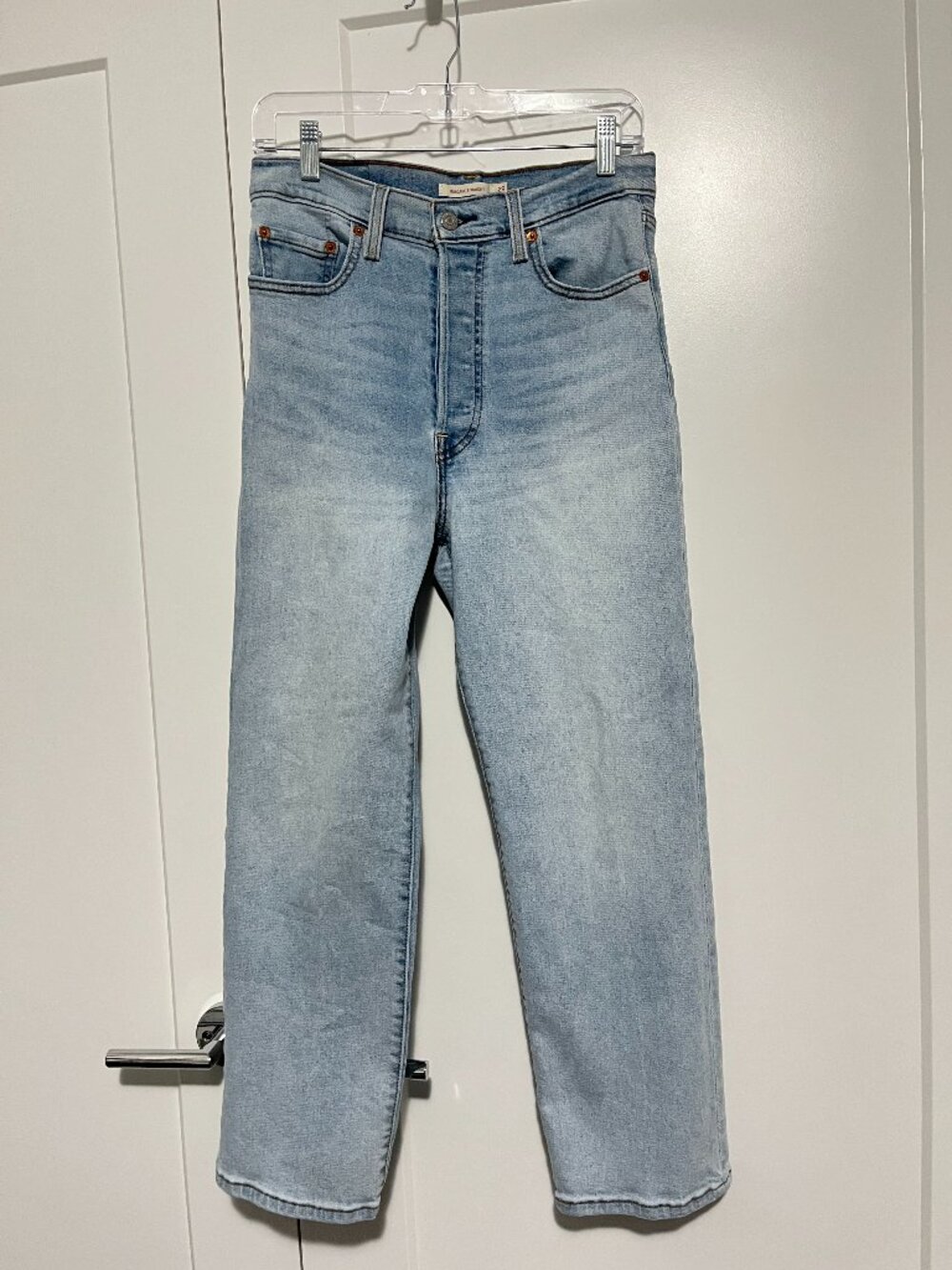 Levi's Size 29 Blue Ribcage Straight Button Fly Jeans